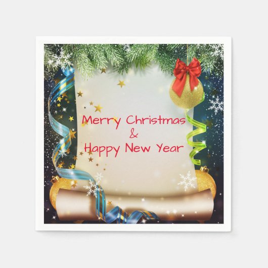 Weihnachtsdekoration Serviette (Vorderseite)