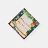 Weihnachtsdekoration Serviette (Ecke)