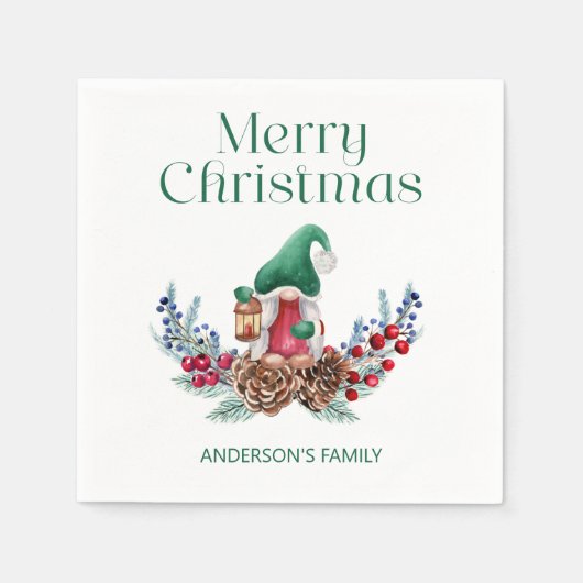 Weihnachtsdekoration Serviette (Vorderseite)