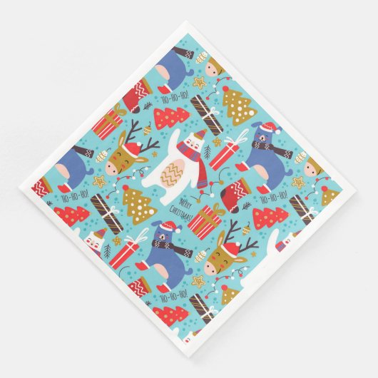 Weihnachtsdekoration Serviette (Ecke)