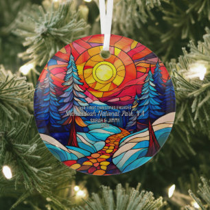 Weihnachtsdekoration Shenandoah Virginia Verlobten Ornament Aus Glas