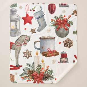 Weihnachtsdekoration Sherpadecke