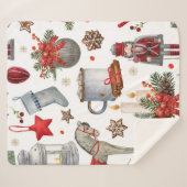 Weihnachtsdekoration Sherpadecke (Vorderseite (Horizontal))