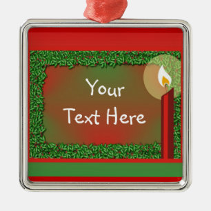 Weihnachtsdekoration Silbernes Ornament