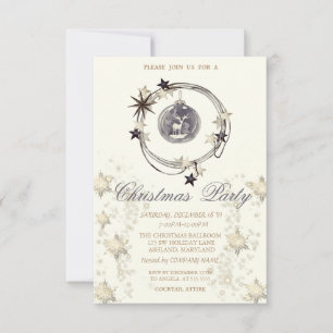Weihnachtsdekoration Snowflakes Unternehmen Einladung