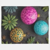 Weihnachtsdekoration Soft Large Blanket Fleecedecke (Vorderseite (Horizontal))