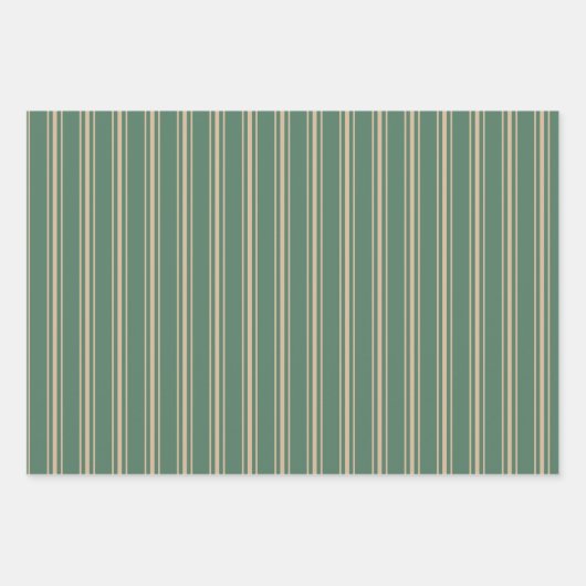 Weihnachtsdekoration Streifen Wrapping Paper Set Geschenkpapier Set (Vorderseite 3)