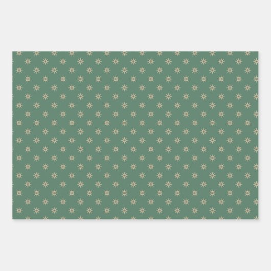 Weihnachtsdekoration Streifen Wrapping Paper Set Geschenkpapier Set (Vorderseite 2)