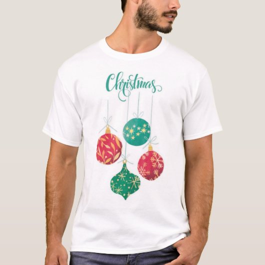 Weihnachtsdekoration T-Shirt (Vorderseite)