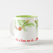 Weihnachtsdekoration Tasse (Vorderseite Links)