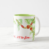 Weihnachtsdekoration Tasse (VorderseiteRechts)