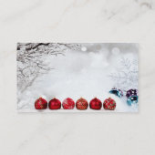 Weihnachtsdekoration Visitenkarte (Rückseite)