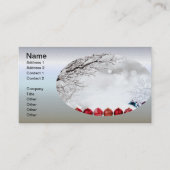 Weihnachtsdekoration Visitenkarte (Vorderseite)