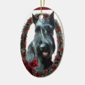 Weihnachtsdekoration von Giant Schnauzer Keramikornament (Links)
