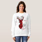 Weihnachtsdekoration von Rentieren Party Sweatshirt (Vorne ganz)