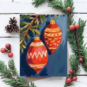 Weihnachtsdekoration Wasserfarben Feiertags-Postka Feiertagspostkarte