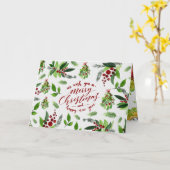 Weihnachtsdekoration Wasserfarben Kunst Karte (Gelbe Blume)