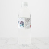 Weihnachtsdekoration Wasserflaschenetikett (Rückseite)
