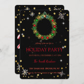 Weihnachtsdekoration , Weihnachten Einladung (Vorne/Hinten)