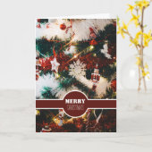 Weihnachtsdekoration, Weihnachtsgrüße Karte (Gelbe Blume)