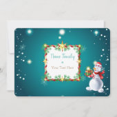 Weihnachtsdekoration Winter Fairy Tale Snowman Einladung (Vorderseite)