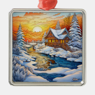 Weihnachtsdekoration Winter Ornament Aus Metall