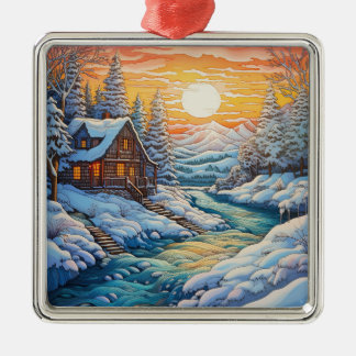 Weihnachtsdekoration Winter Ornament Aus Metall