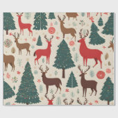 Weihnachtsdekoration Wrapping Paper Geschenkpapier (Flach)