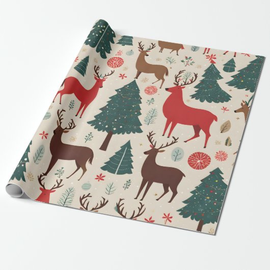 Weihnachtsdekoration Wrapping Paper Geschenkpapier (Ungerollt)