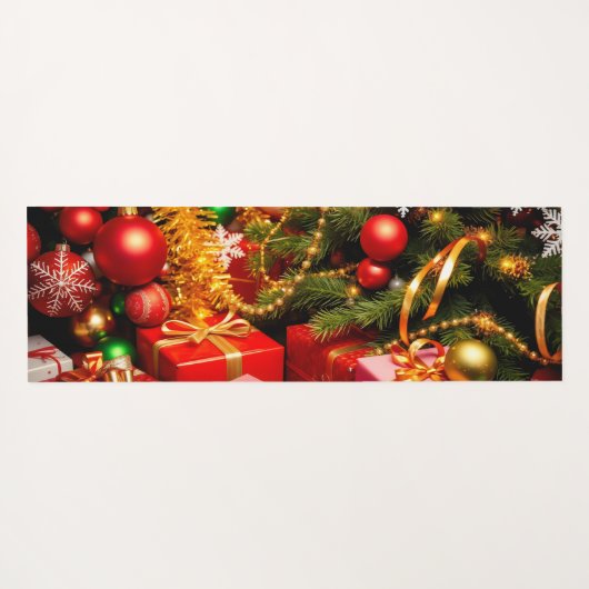Weihnachtsdekoration Yogamatte (Rückseite (Horizontal))
