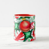 Weihnachtsdekoration Zweifarbige Tasse (Mittel)
