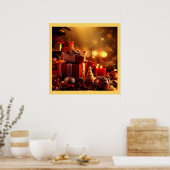 Weihnachtsdekorationen 3 poster (Küche)