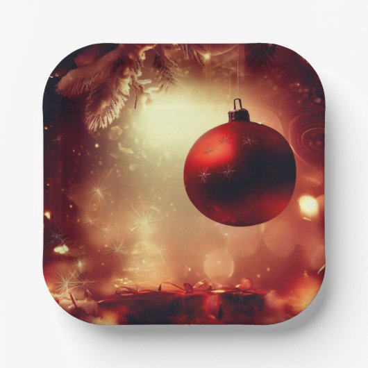 Weihnachtsdekorationen 5 pappteller (Vorderseite)