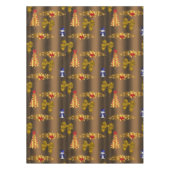 Weihnachtsdekorationen auf Bronze Tischdecke (Vorderseite)