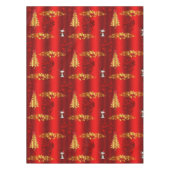 Weihnachtsdekorationen auf Rot Tischdecke (Vorderseite)