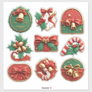 Weihnachtsdekorationen Aufkleber