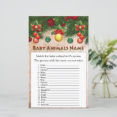 Weihnachtsdekorationen Baby Animals Name Spiel (Stehend Vorderseite)