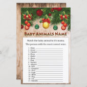 Weihnachtsdekorationen Baby Animals Name Spiel (Vorne/Hinten)