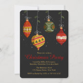 Weihnachtsdekorationen Baubles Party Corporate Einladung (Vorderseite)