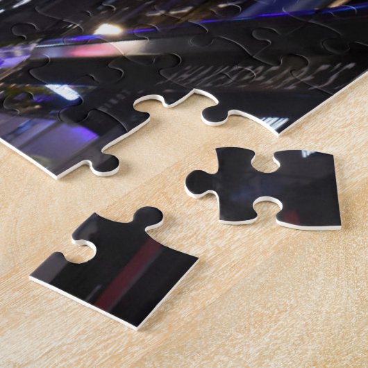 Weihnachtsdekorationen bei Night, SoHo, London Ver Puzzle (Seite)