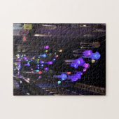 Weihnachtsdekorationen bei Night, SoHo, London Ver Puzzle (Horizontal)