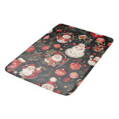 Weihnachtsdekorationen, Blätter, Blume Badematte (Schrägansicht)