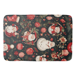 Weihnachtsdekorationen, Blätter, Blume Badematte