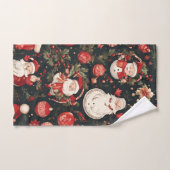 Weihnachtsdekorationen, Blätter, Blume Badhandtuch Set (Handtuch)