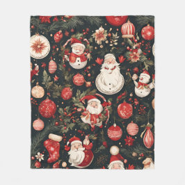 Weihnachtsdekorationen, Blätter, Blume Fleecedecke