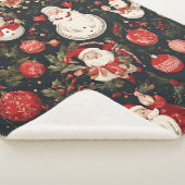 Weihnachtsdekorationen, Blätter, Blume Sherpadecke (3/4)