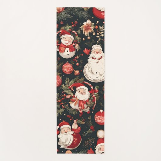 Weihnachtsdekorationen, Blätter, Blume Yogamatte (Vorderseite)