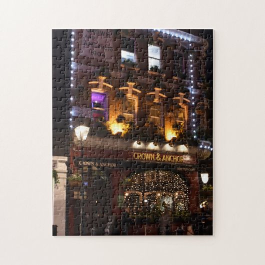 Weihnachtsdekorationen, Covent Garden Pub, London Puzzle (Vertikal)