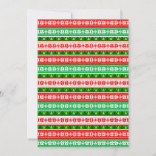 WEIHNACHTSDEKORATIONEN DESIGN ROT WEIß GRÜN EINLADUNG