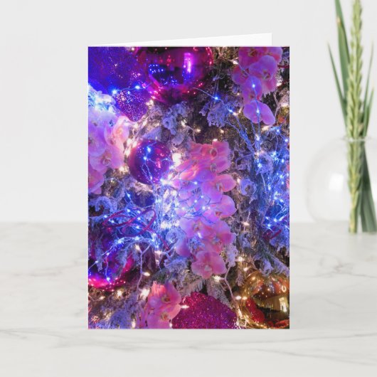 Weihnachtsdekorationen Feiertagskarte (Vorderseite)